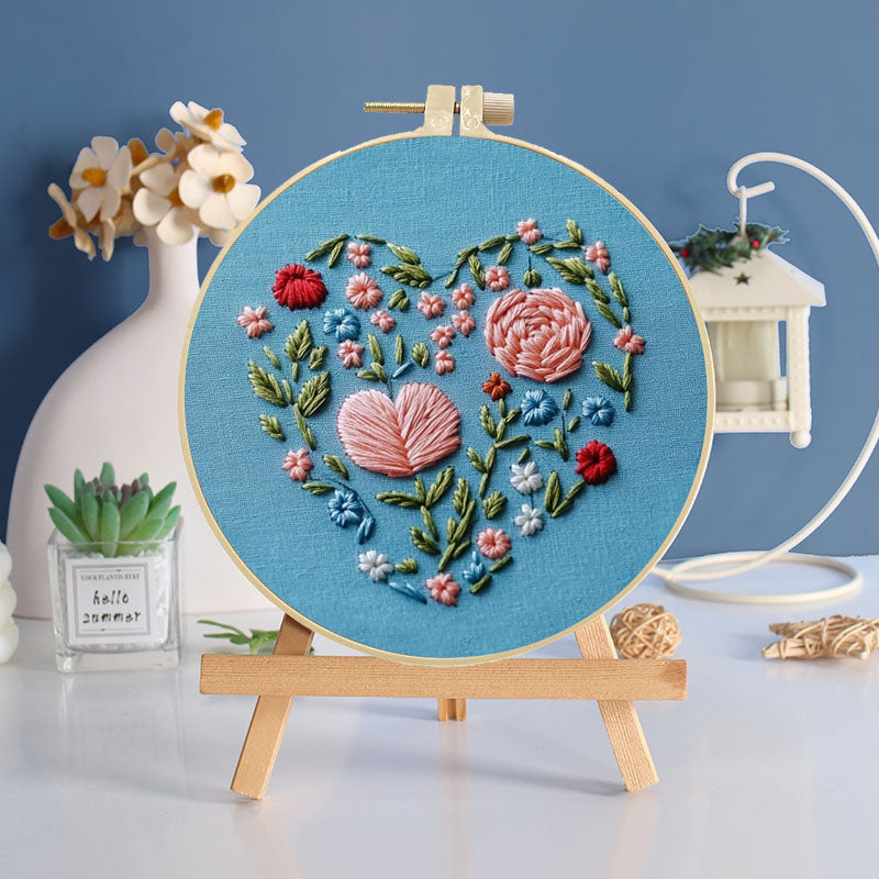 Heartfelt Bloom Embroidery Kit