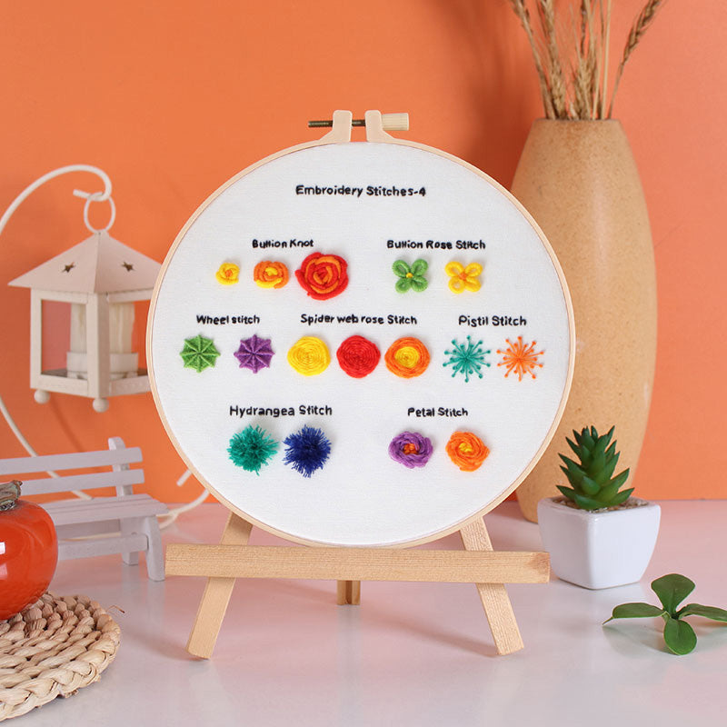 Embroidery Stitches Learner Kits for Beginner