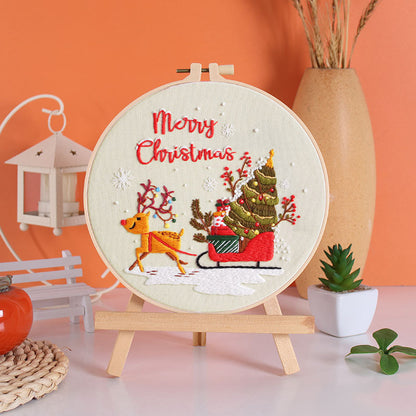 Christmas Delight Embroidery Kit: Create Your Festive Masterpiece!