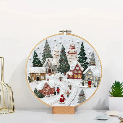 Snow Village Stitch Dream - Themed DIY Embroidery Kits