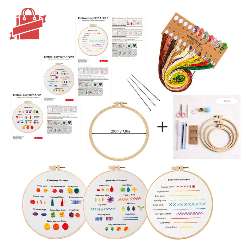 Beginner Kit for Embroidery Stitches
