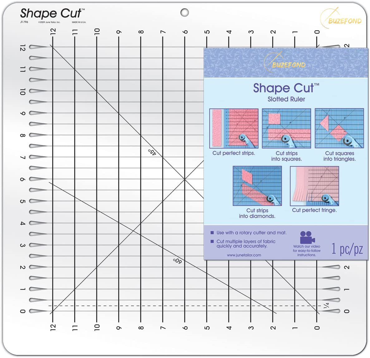 Stripology Shape Cut Ruler