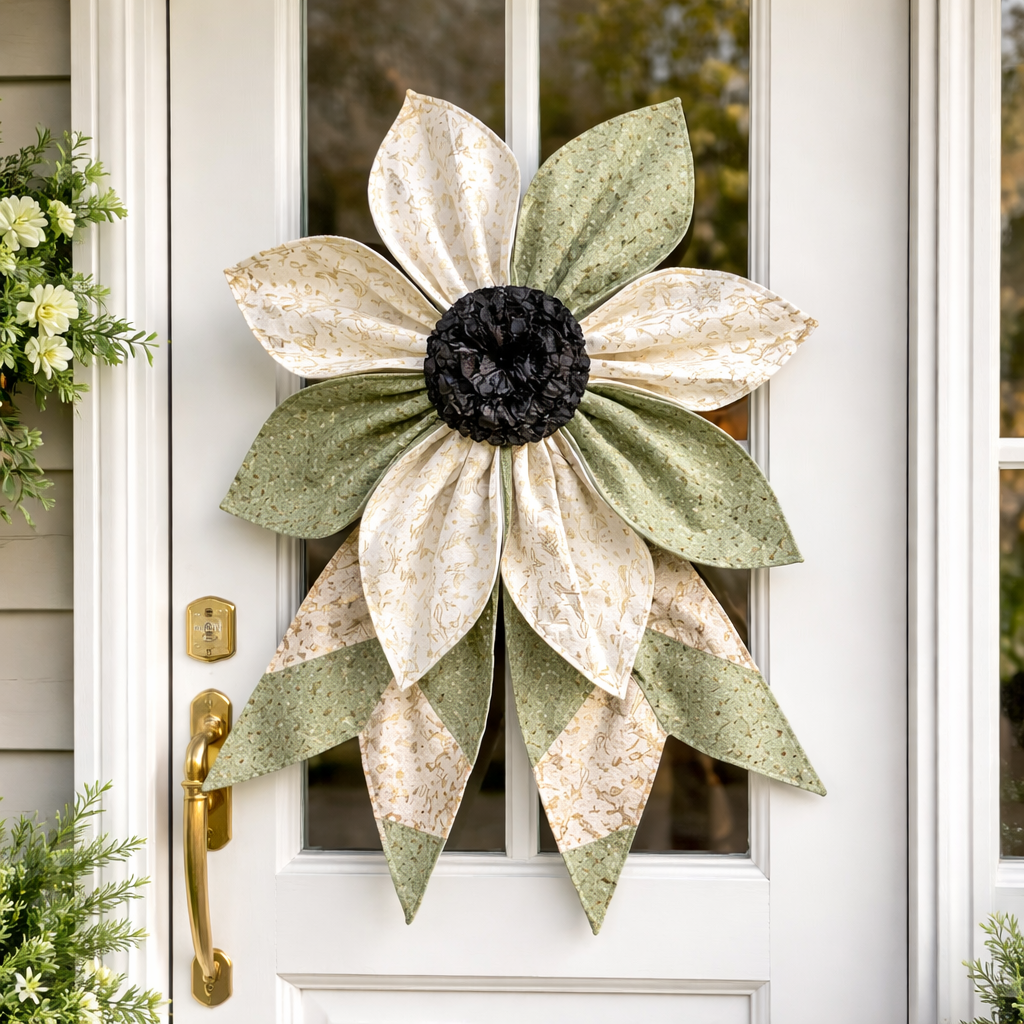 The Heritage Bloom Wreath & Bow: Multi-Piece Sewing Template Set- With Instructions
