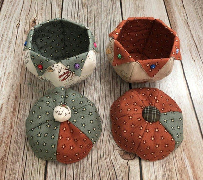 Quilt Jar(Bowl) Pattern Template  - With Instructions