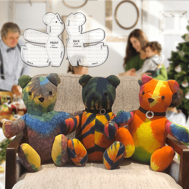 Simple Memory Bear Template Set - With Instructions