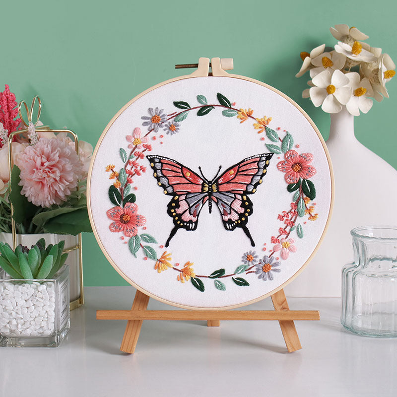 Colorful butterflies -Themed DIY Embroidery Kits
