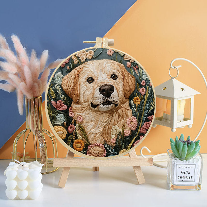 Paws & Blooms Embroidery Kit