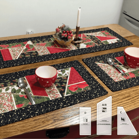 Magic Stained Glass Placemats - Scrap Crazy Templates - With Instructions