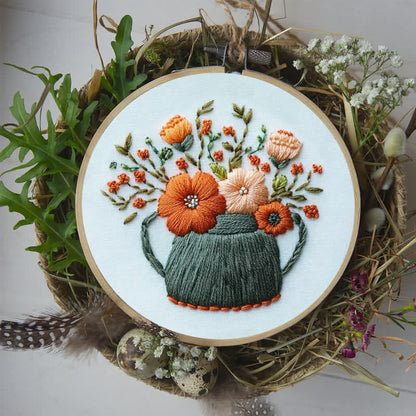 Rubbyoo Embroidery Kit - Tea Leaves