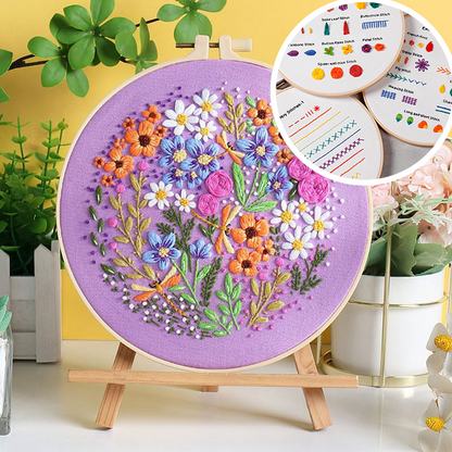 Floral Paradise Embroidery Kit: Create Your Blossoming Masterpiece