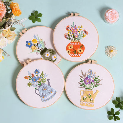 Blooming Vase  - Themed DIY Embroidery Kits