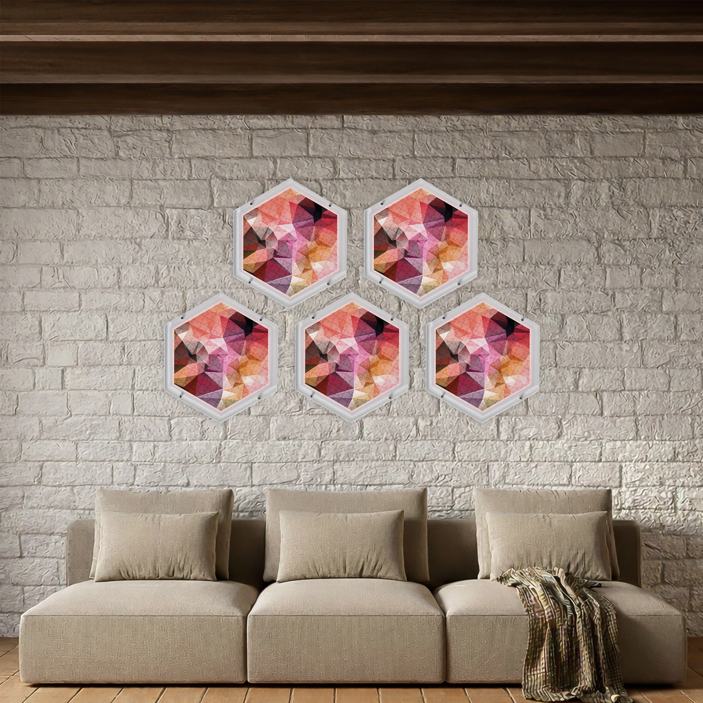 Hangable Acrylic Puzzle | Prism Light