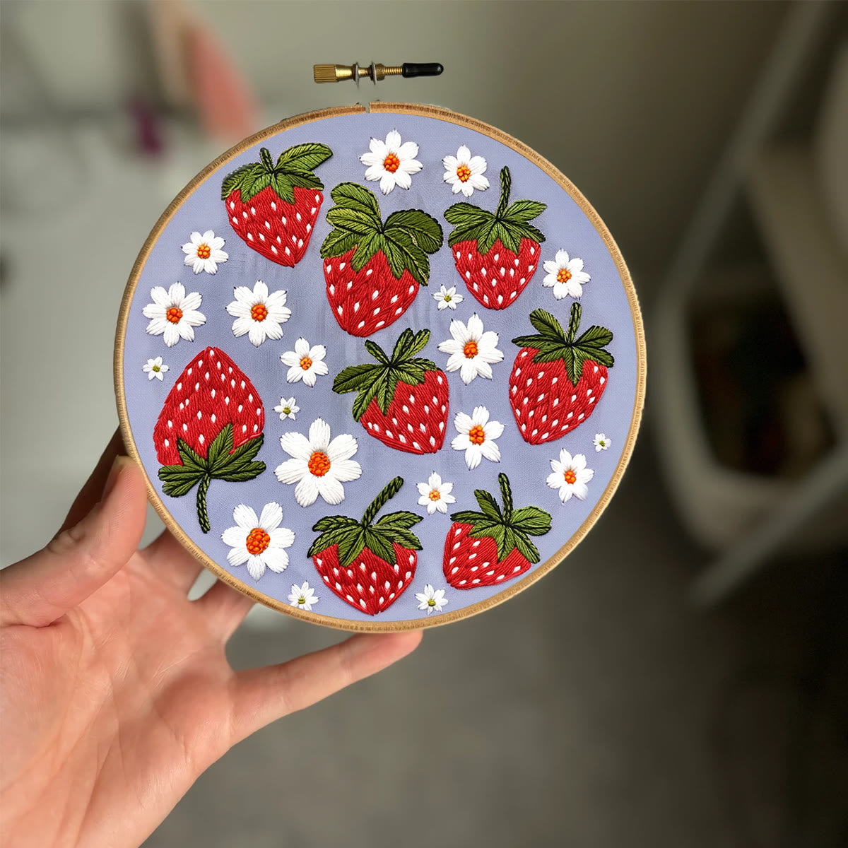 Rubbyoo Embroidery Kit- Sweet Strawberries