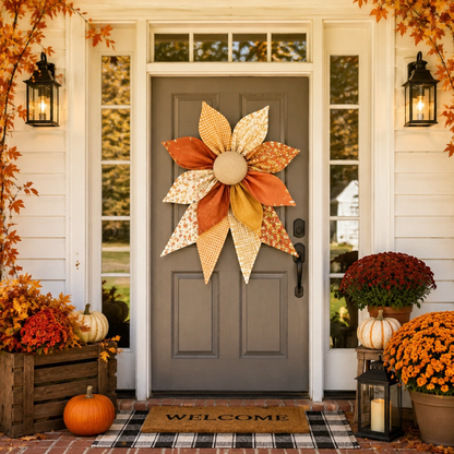 《The Heritage Bloom》Custom Wreath & Bow Sewing Template Set - With Instructions