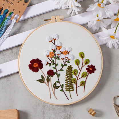 Rubbyoo Embroidery Kit - Flowers And Plants