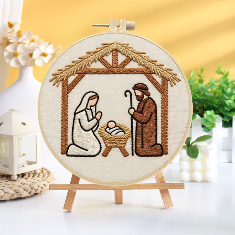 Nativity Scene Embroidery Kit