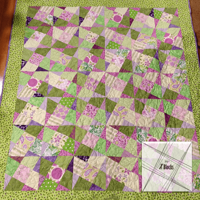 X-Blocks Quilt Template Set - With Instructions