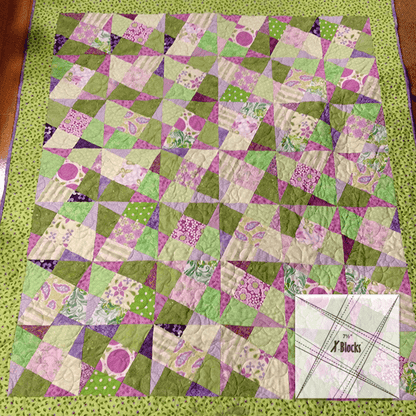 X-Blocks Quilt Template Set - With Instructions