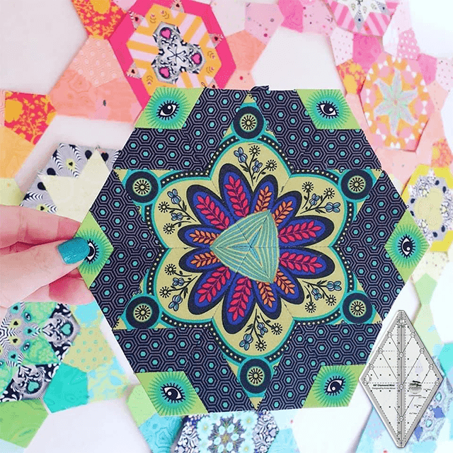 60 Degree Tiny Diamond Ruler - With Instructions