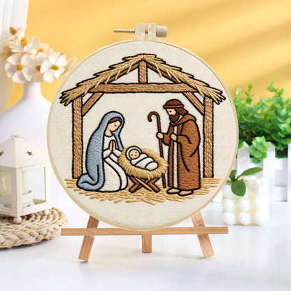 Nativity Scene Embroidery Kit