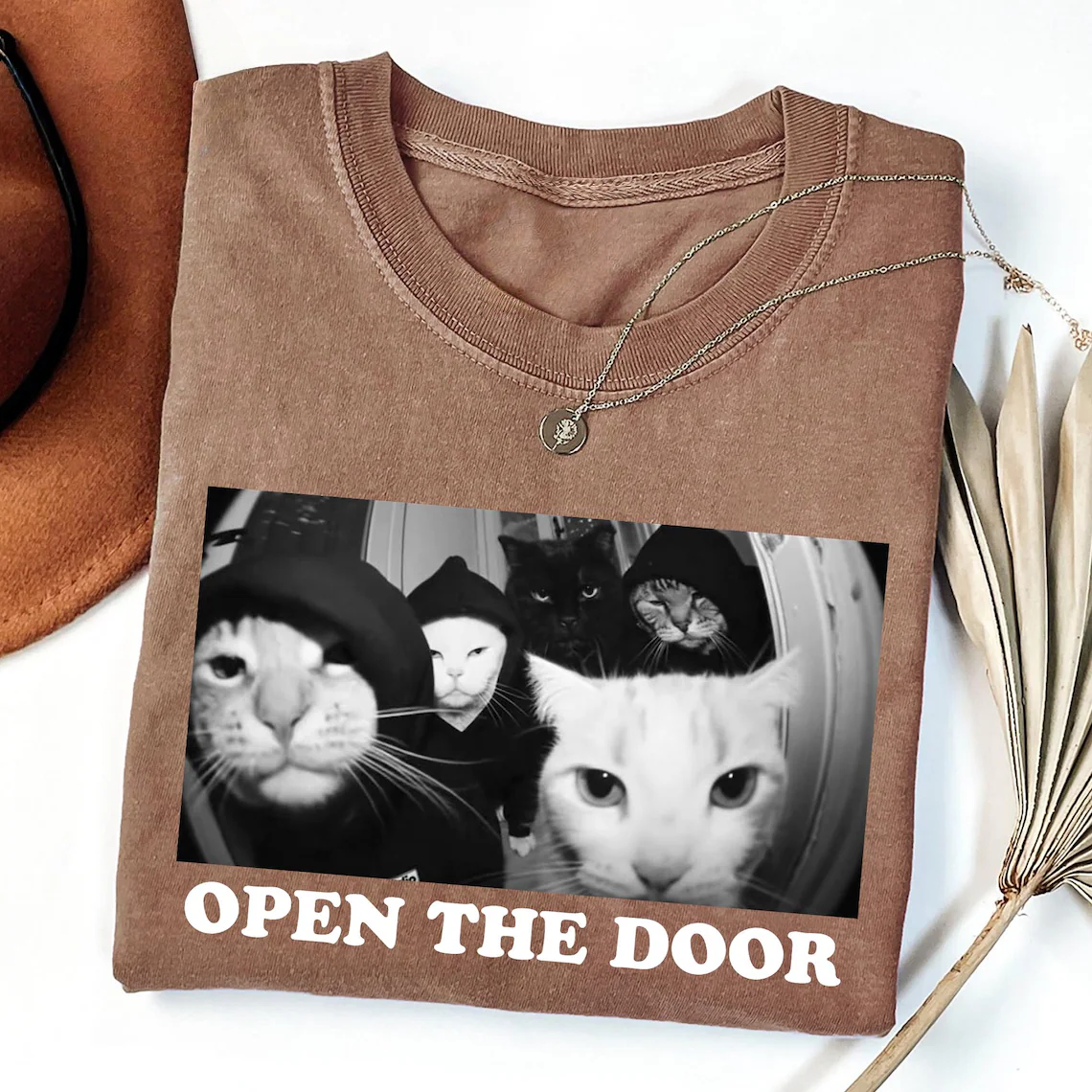 Funny Cat Gang Sarcastic Meme T-Shirt