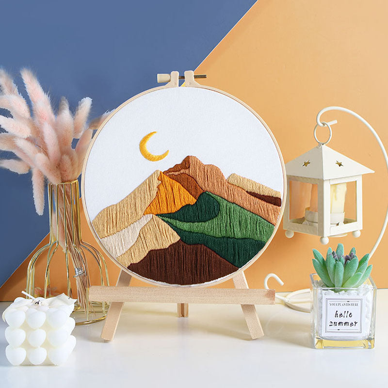 Stitched Landscapes - Themed DIY Embroidery Kits