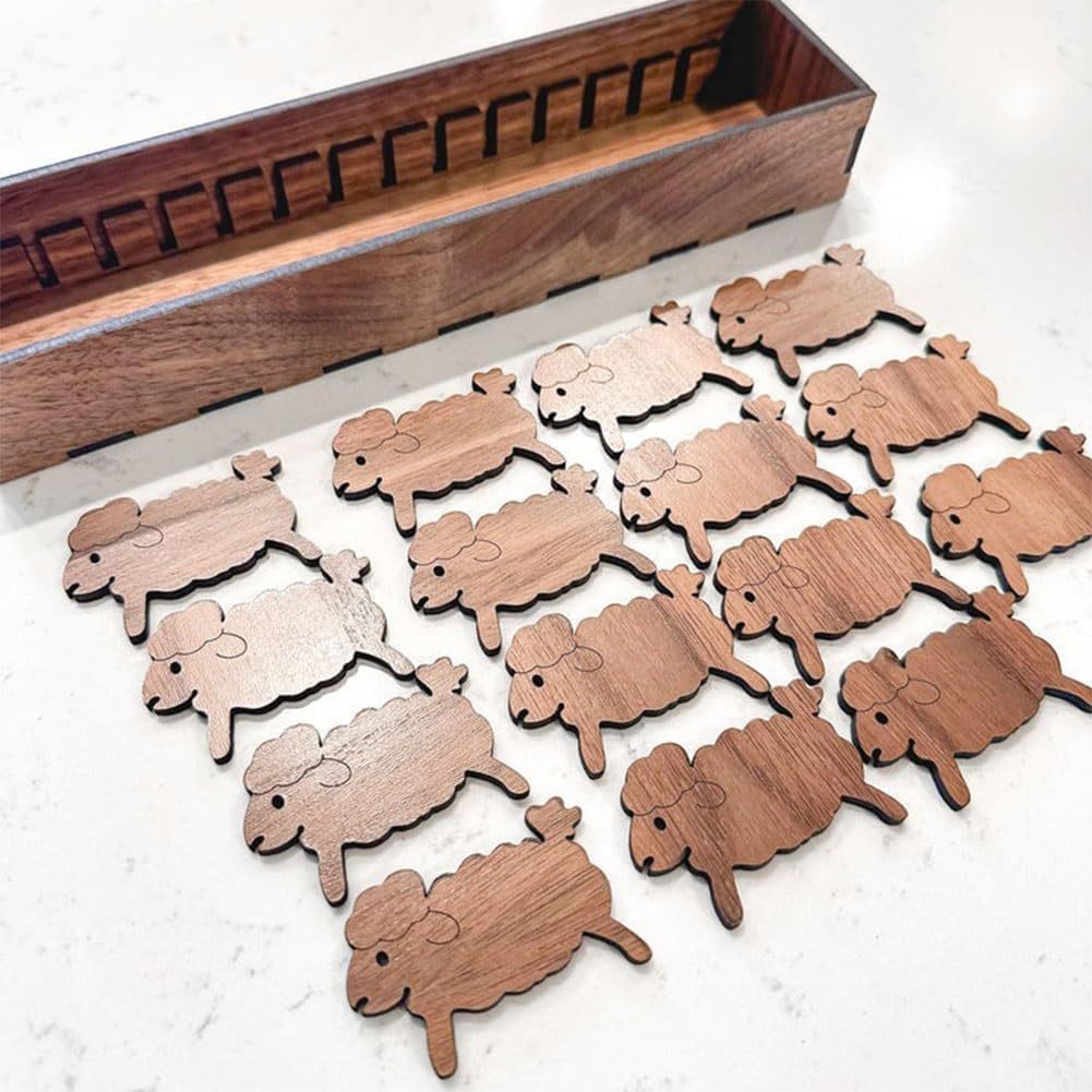 UrCustomHUB Wooden Floss Organizer Box: Tidy Threads with a Touch of Whimsy
