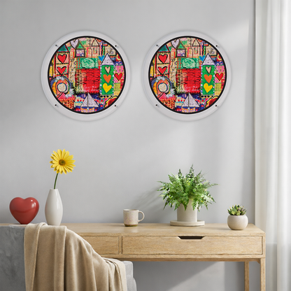 Hangable Acrylic Puzzle | Painted Mosaic