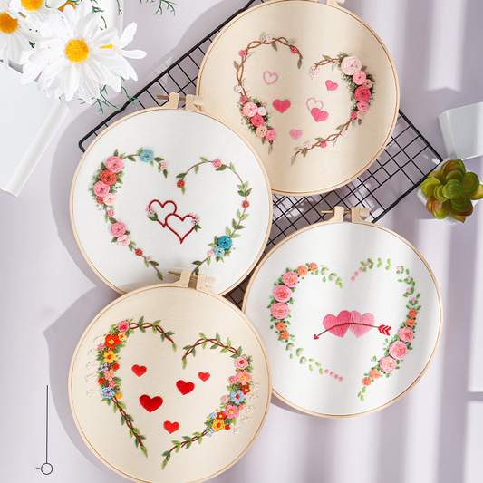 Heartfelt Embroidery Kit: Stitch Your Love into Every Thread