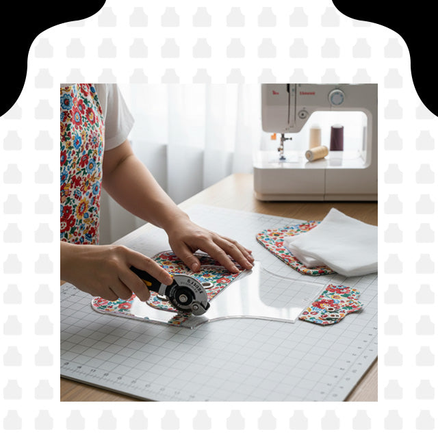 Apron Hot Pads Acrylic Template  - With Instructions