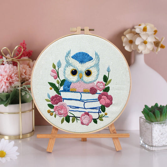 Whimsical Owl Embroidery Kit