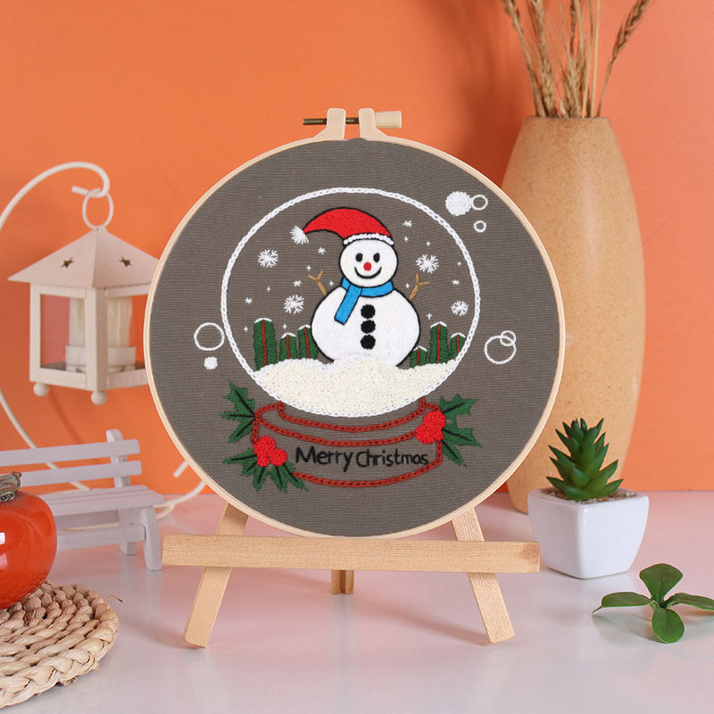 Festive Christmas Embroidery Kit: Craft Your Holiday Cheer
