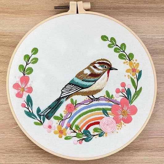 Bird & Floral Collection  -Themed DIY Embroidery Kits