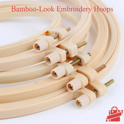 Bamboo-Look Embroidery Hoops: Blend of Tradition and Modernity