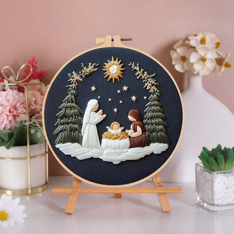 Holy Nativity Embroidery Kit