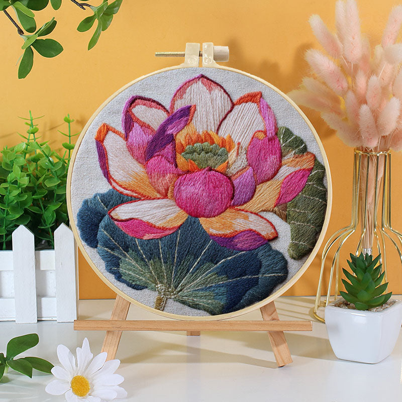 Lotus Serenity Embroidery Kit