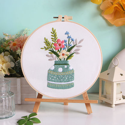 Blooming Vase  - Themed DIY Embroidery Kits