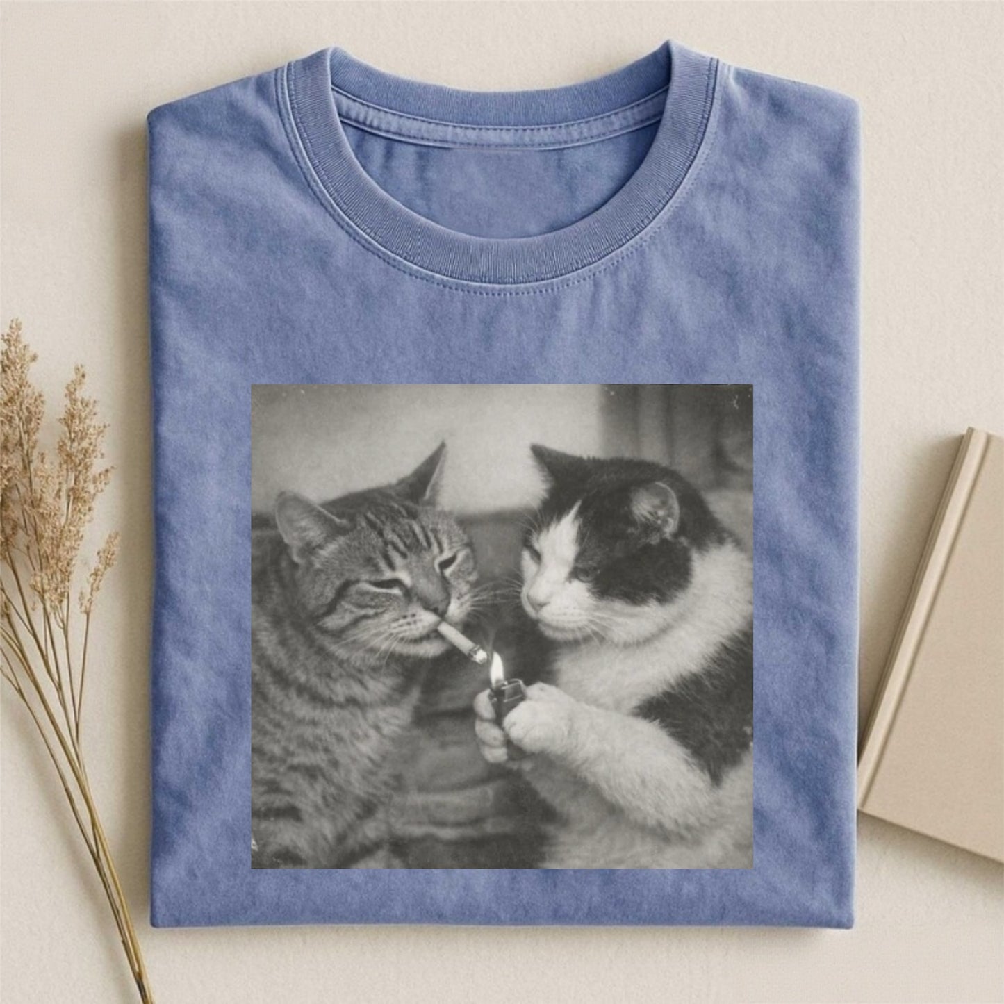 Comfort Colors Retro Funny Cat T-Shirt