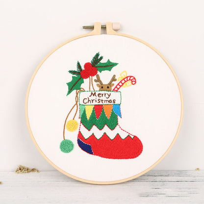 Cheerful Christmas - Themed DIY Embroidery Kits