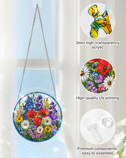 Wildflower Meadow Light Suncatcher-Acrylic Window Art
