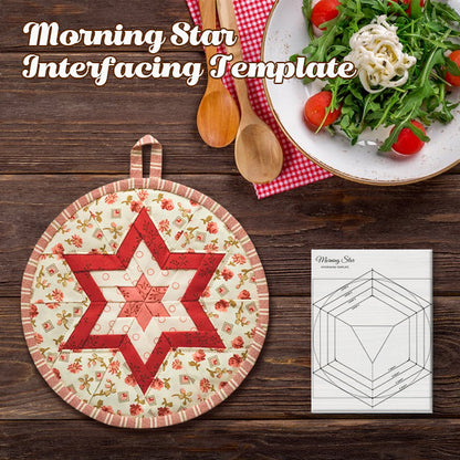 Morning Star Interfacing Template- With Instructions