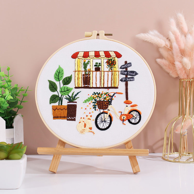 Cozy Courtyard - Themed DIY Embroidery Kits