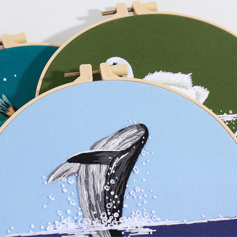 Aquatic Wonders Embroidery Kit: Craft Your Underwater Masterpiece