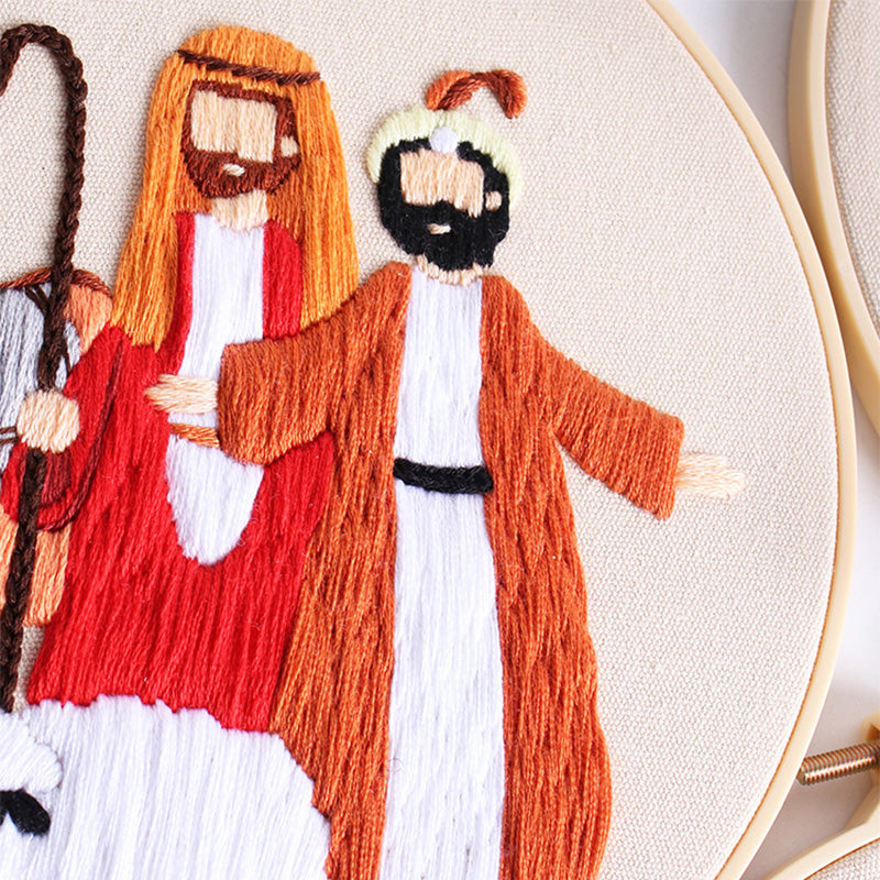 Nativity Scene Embroidery Kit: Celebrate the Spirit of the Season with Every Stitch