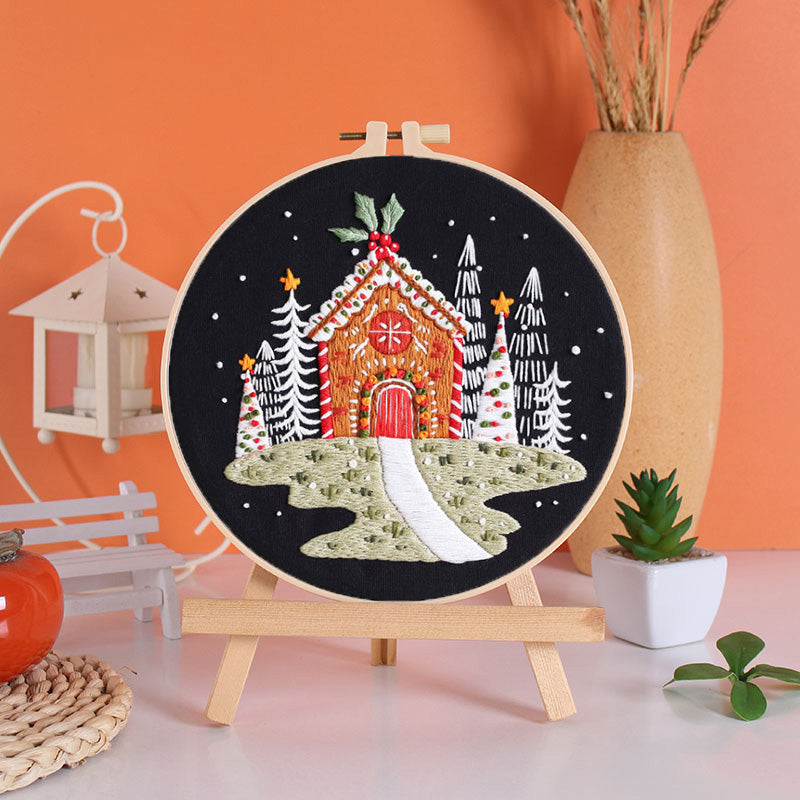 Christmas Delight Embroidery Kit: Create Your Festive Masterpiece!