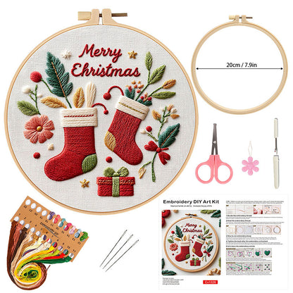 Festive Christmas - Themed DIY Embroidery Kits