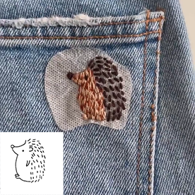 DIY Water-Soluble Printed Fly Set Embroidery