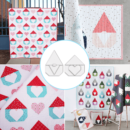 DIY Christmas Gnomes Quilt Template Set - With Instructions