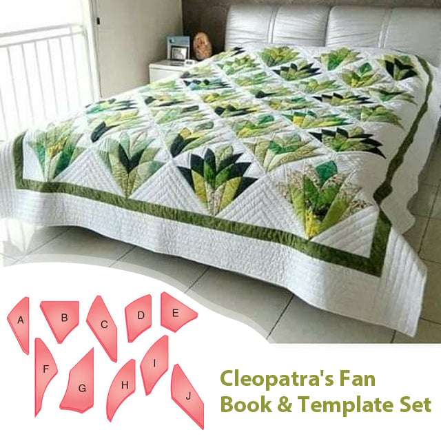 Cleopatra's Fan Book & Template 10PCS Set