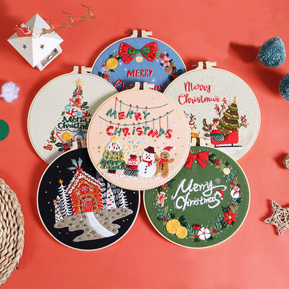 Christmas Delight Embroidery Kit: Create Your Festive Masterpiece!